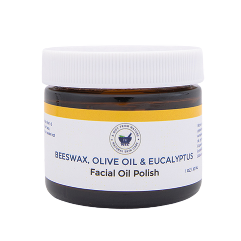 Facial Oil Polish with Beeswax, Olive Oil and Eucalyptus
